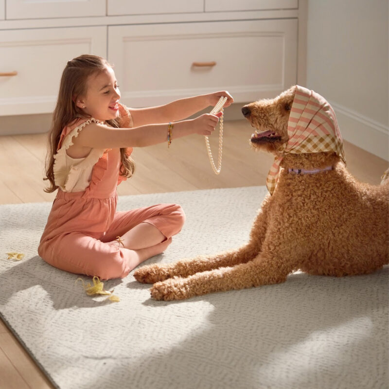 Girl and dog Girl and dog